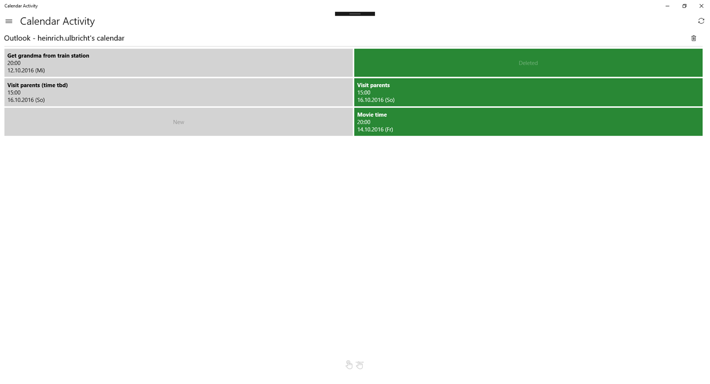 #1. Calendar Activity (Windows) 由: Heinrich Ulbricht