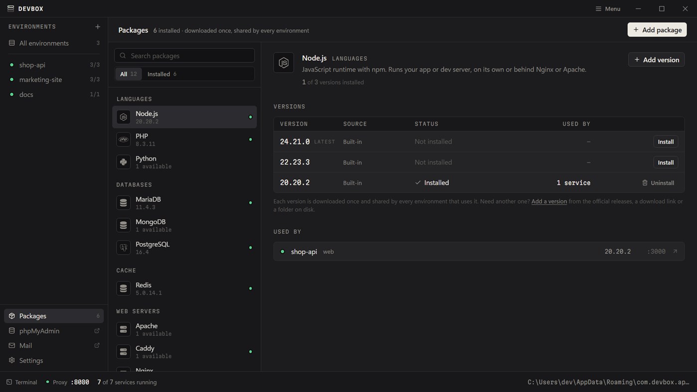 #1. TryDevbox (Windows) Nhà phát triển: Sahil Buddhadev