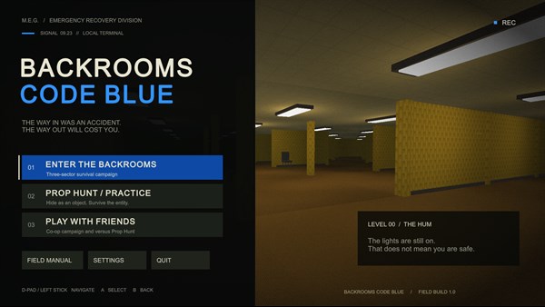 Backrooms CodeBlue — 1