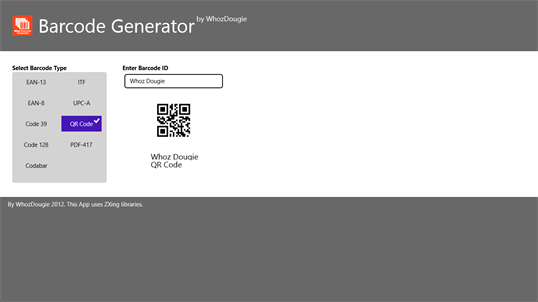 Whoz Barcode Generator screenshot 2