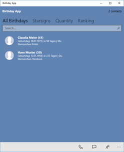 Birthday App screenshot 1