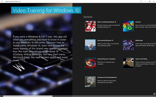 Video Training for Windows ® 10 screenshot 1