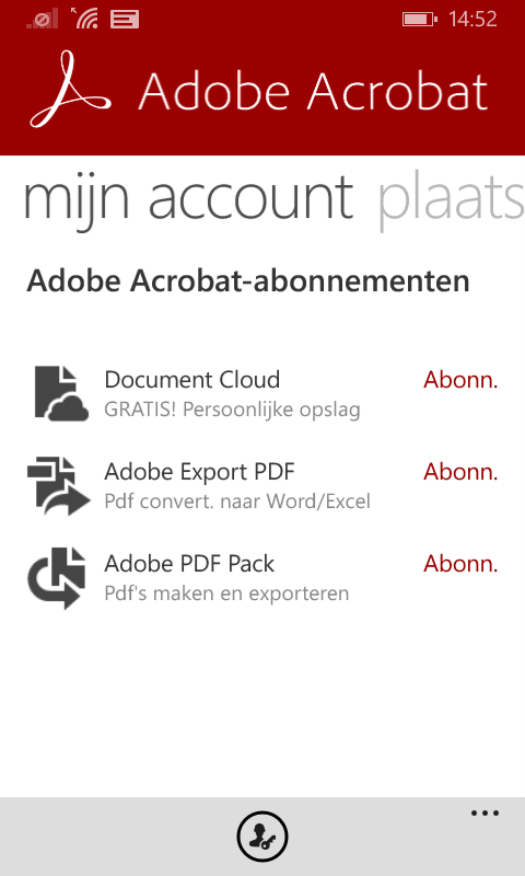 Beheer uw gratis en betaalde abonnementen.
