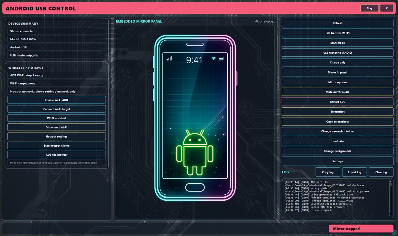 #3. Android USB Control ADB (Windows) Von: OP Tools