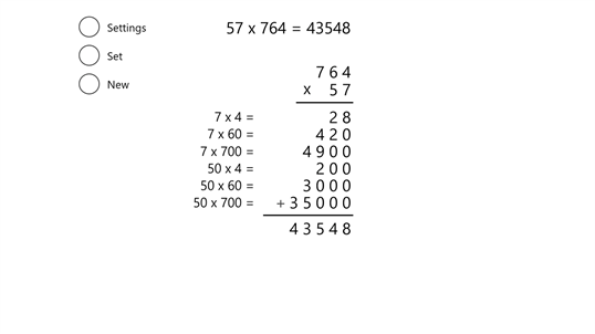 Partial Products Multiplication screenshot 2