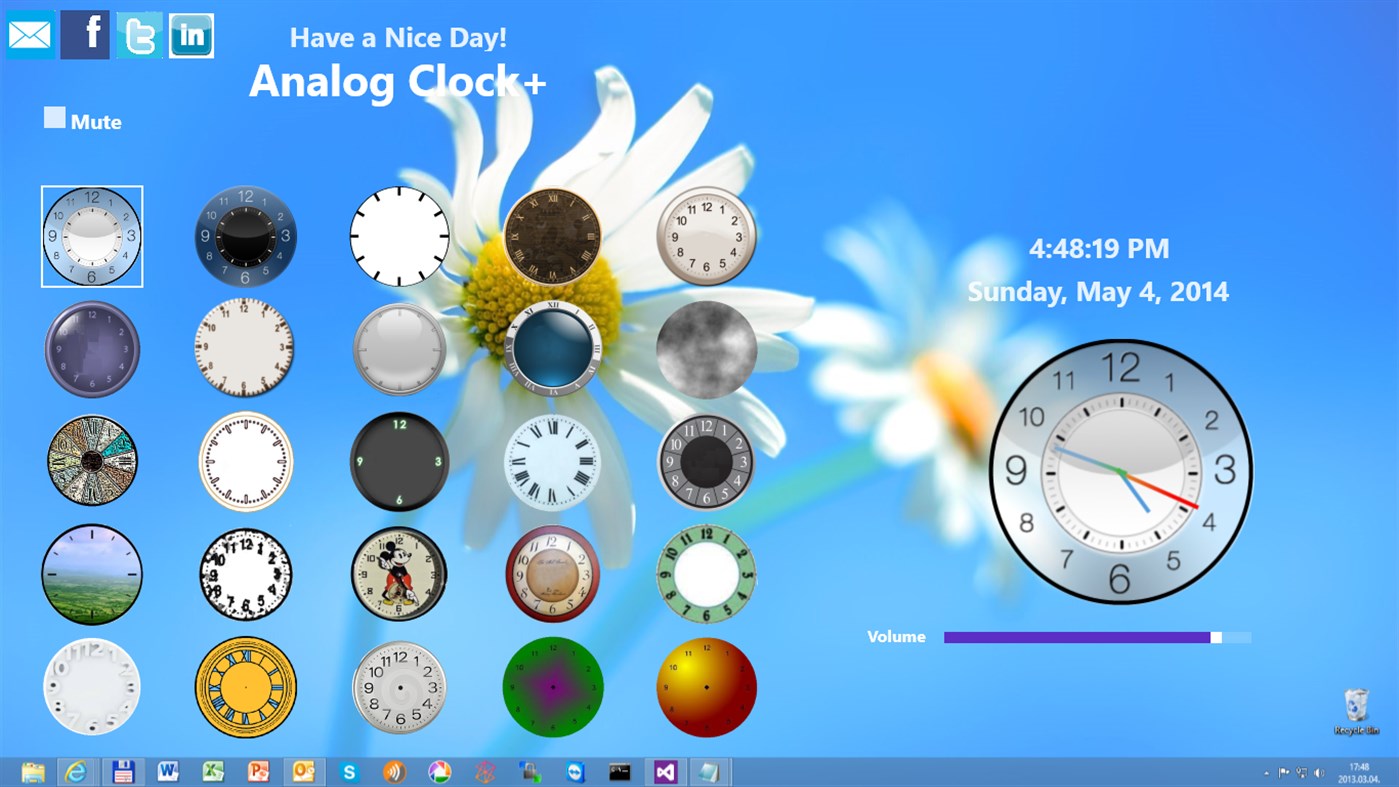#7. Analog Clock+ (Windows) Podle: trenya