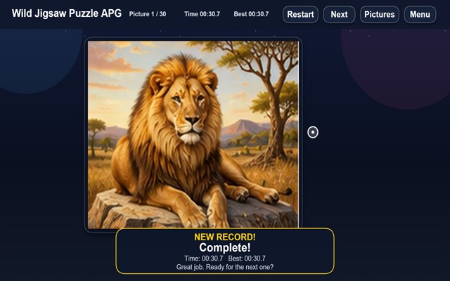 Wild Jigsaw Puzzle APG screenshot 2