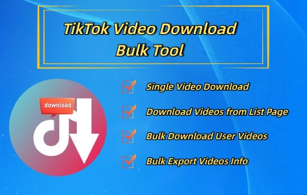 Tiktok Video Download/Bulk Tool small promo image