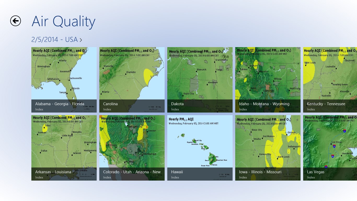 Качество воздуха онлайн карта