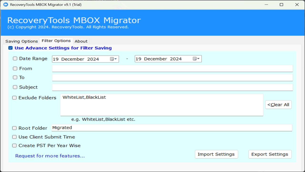 Snapshot 6 of RecoveryTools MBOX to PDF Converter