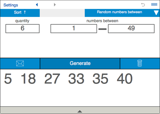 Random Number Generator RNG screenshot 2