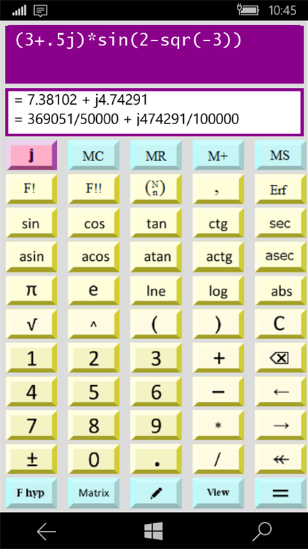 #1. Complex Calculus (Windows) 게시자: Ing. Salvino Marras