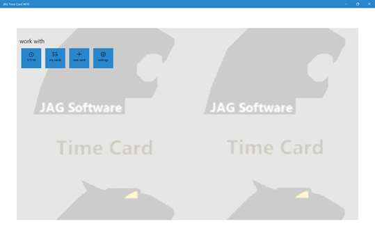 JAG Time Card W10 screenshot 1