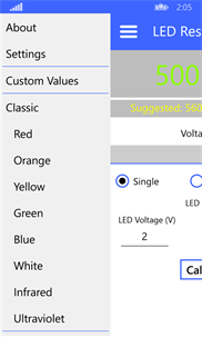 LED Resistor Calculator screenshot 2