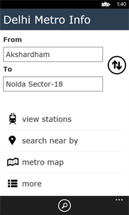Delhi Metro Info screenshot 2