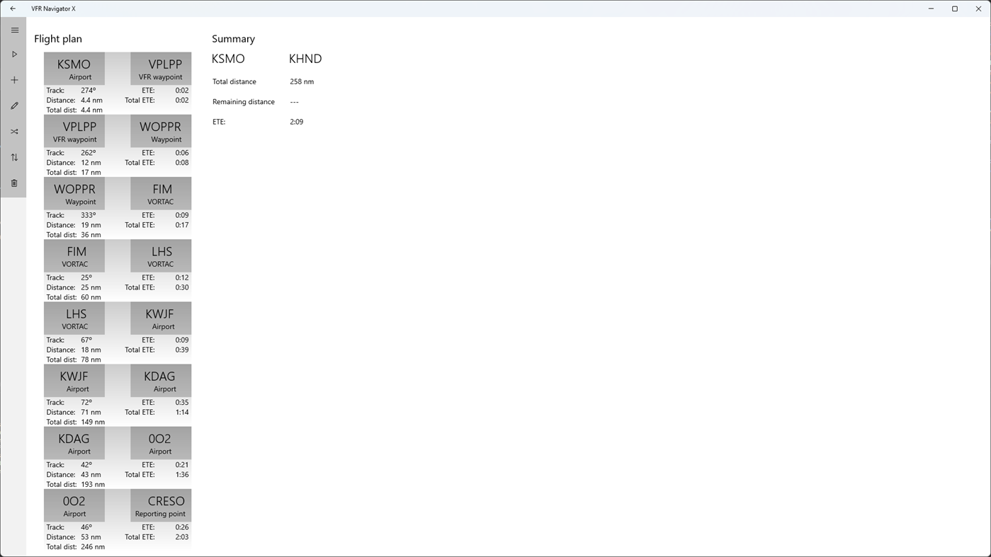 #6. VFR Navigator X (Windows) Av: Pilot Pocket Software