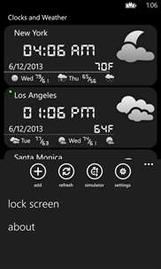 Clocks and Weather screenshot 5