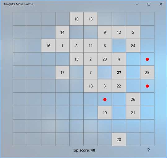 Knight's Move Puzzle screenshot 1