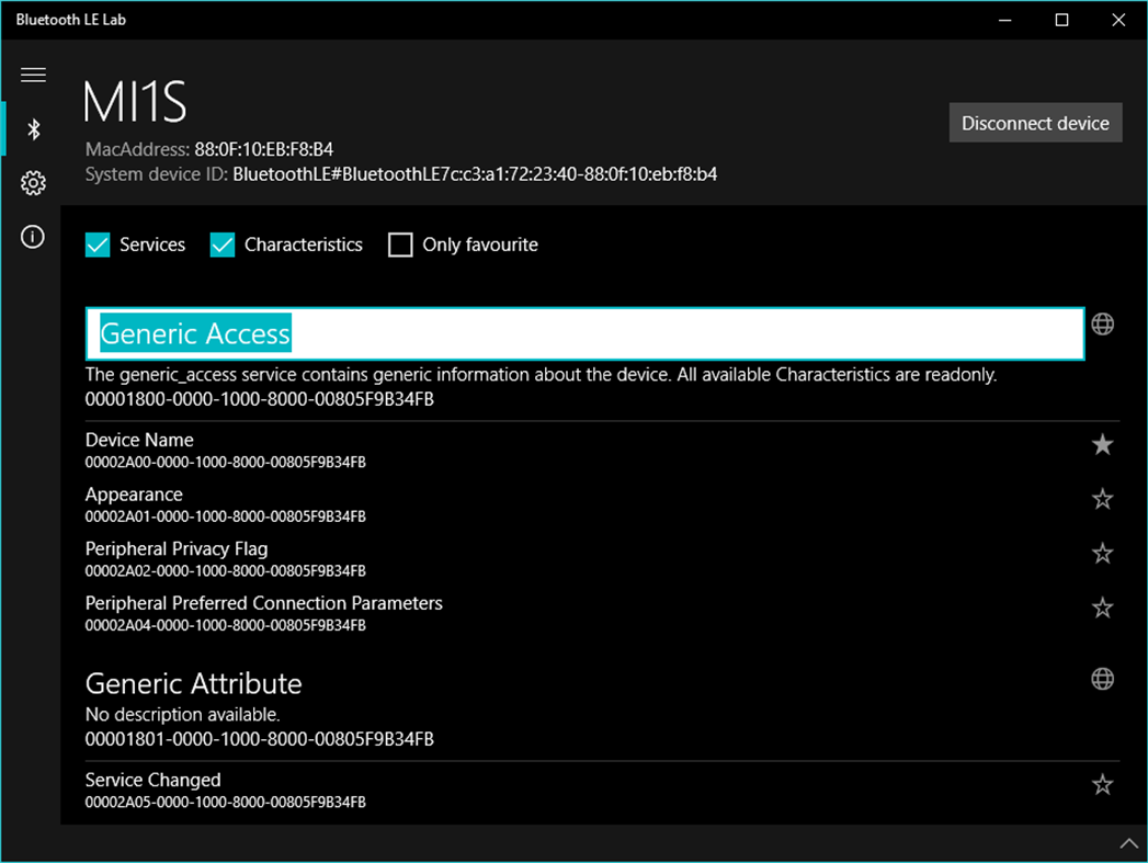 #5. Bluetooth LE Lab (Windows) Podle: Ian Savchenko