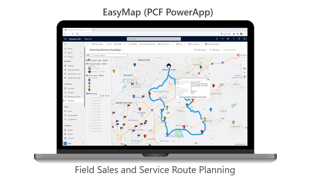 Snapshot 4 of EasyTerritory - Territory Management & Route Planning