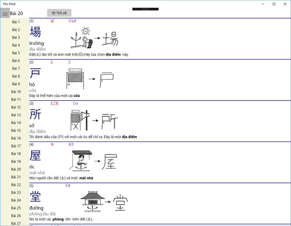 #2. Học Kanji (Windows) Podle: tanthienvuong