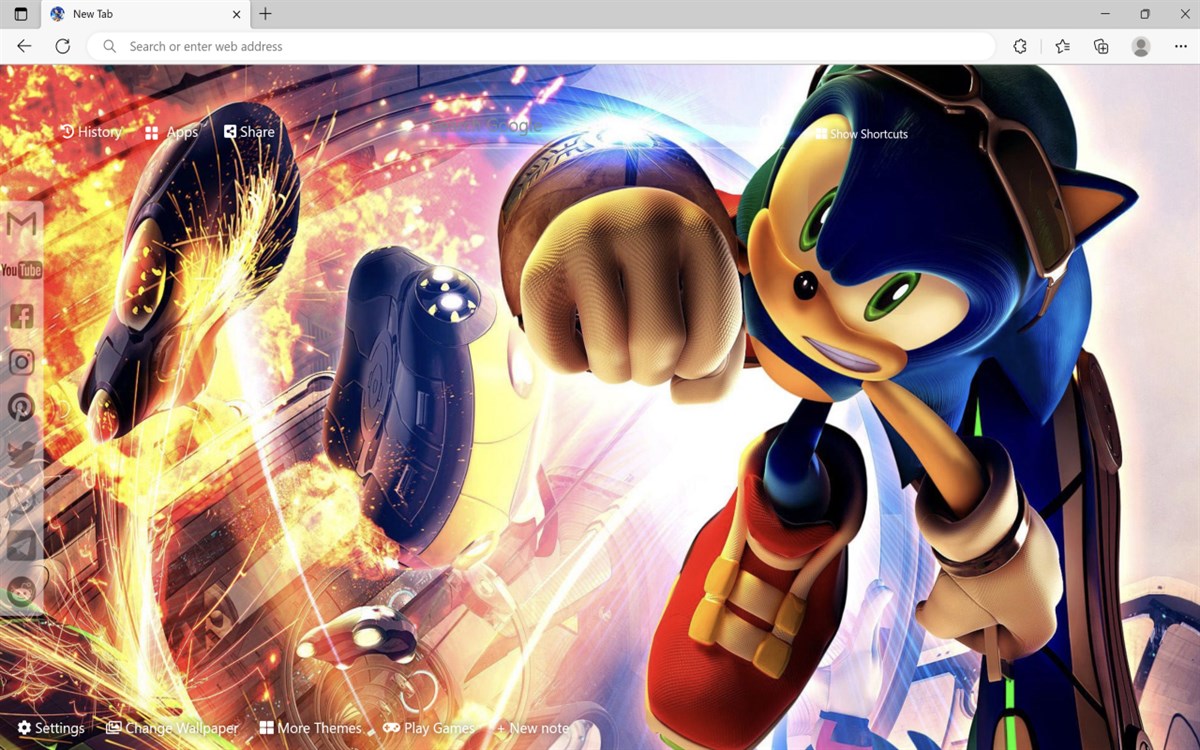Sonic The Hedgehog Wallpaper - Complemento de edge