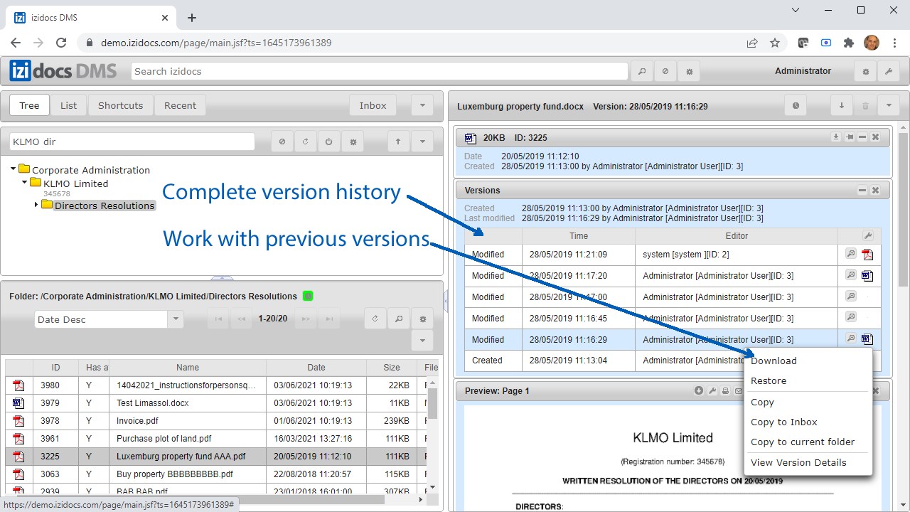 Snapshot 7 of izidocs Document Management Solution