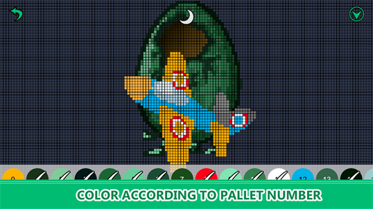 Surprise Eggs Color By Number: Pixel Art, Easter Coloring Book screenshot 5
