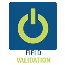 Security field logotype. Field validation