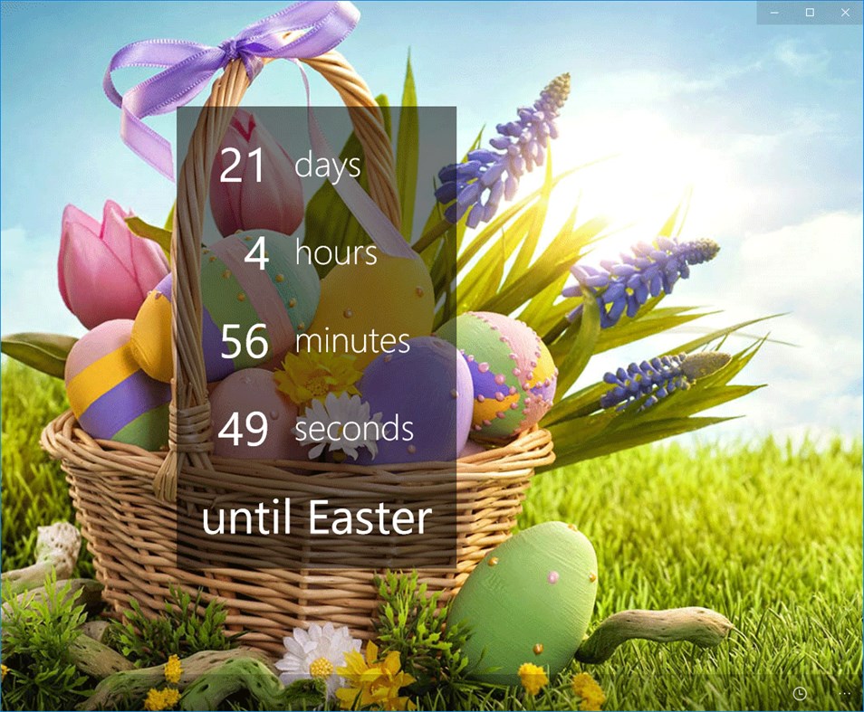 #1. Easter Countdown (Windows) بواسطة: Martin Zikmund