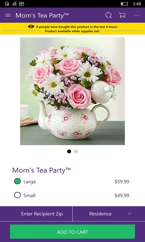 1-800-Flowers Screenshot