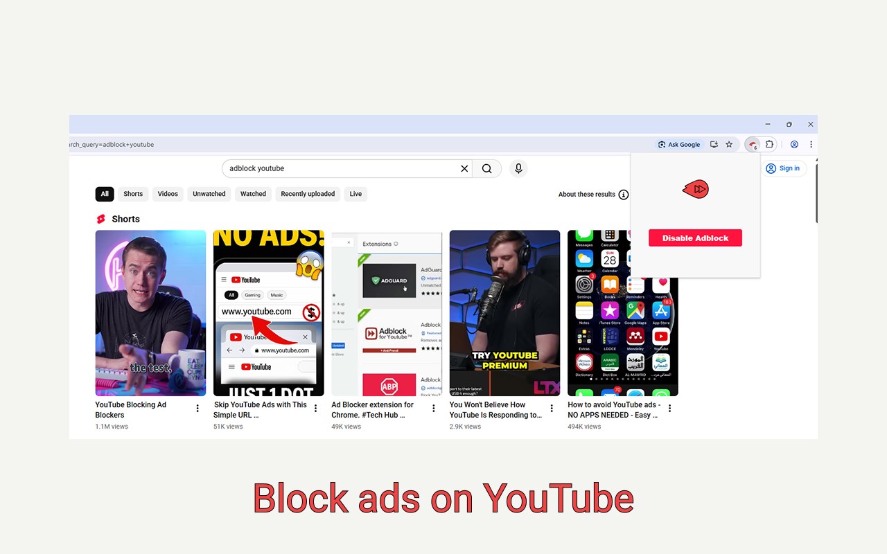 Adblock for Youtube