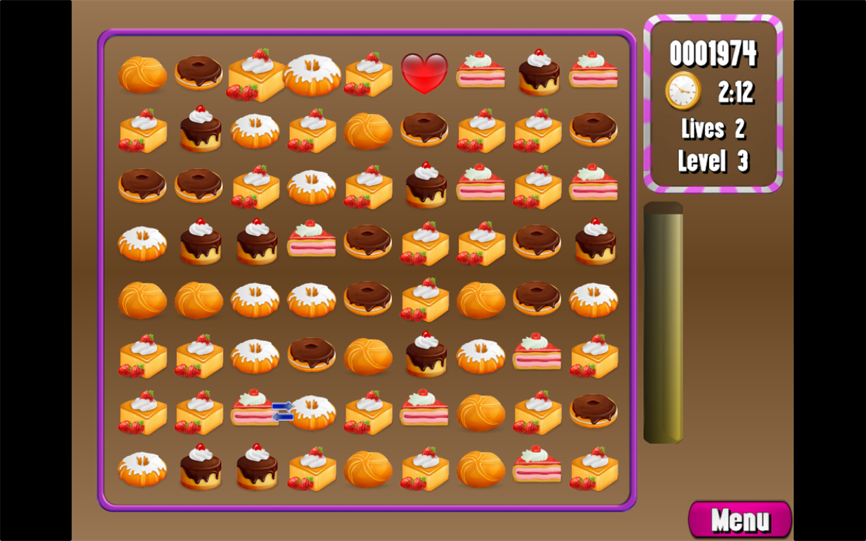 #1. Cake Match Puzzle (Windows) Podle: BovioSoft