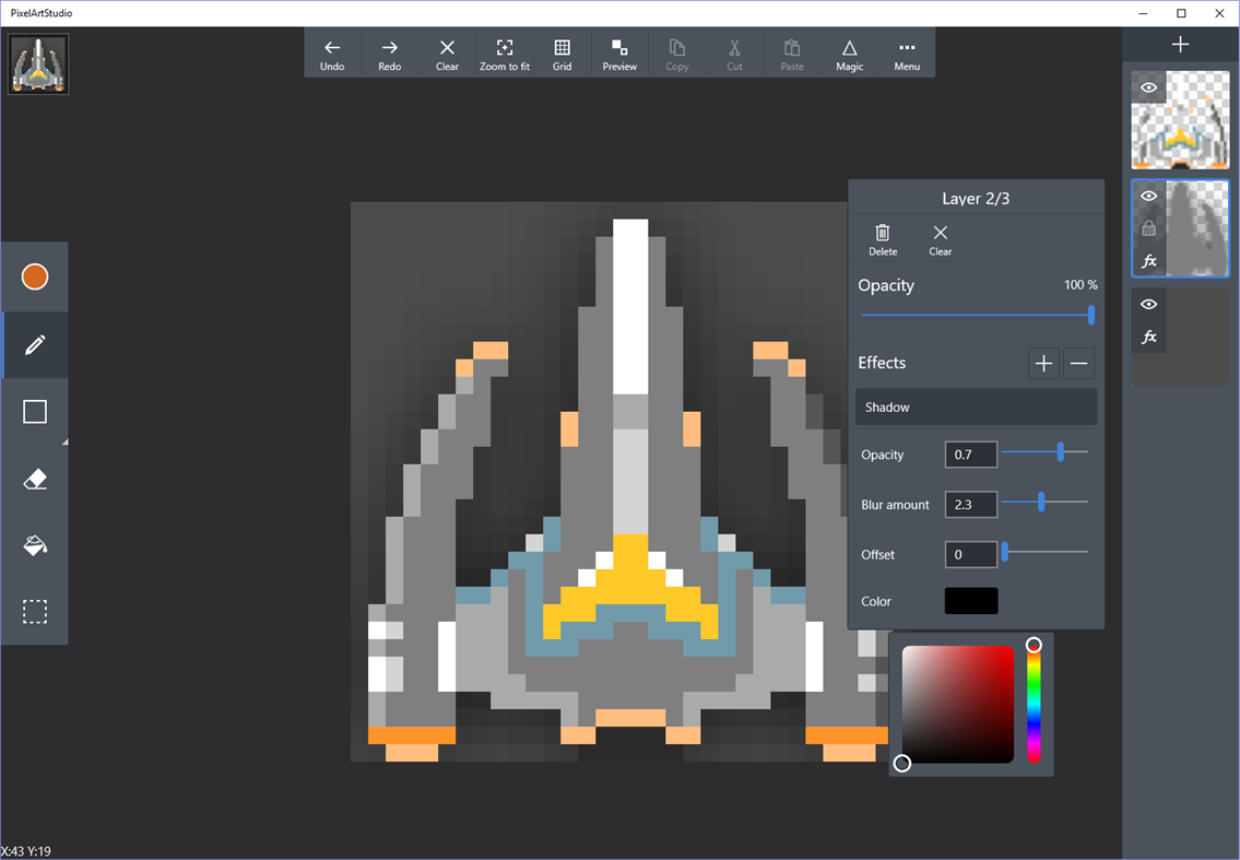 #2. Pixel Art Studio Free (Windows) De: Gritsenko