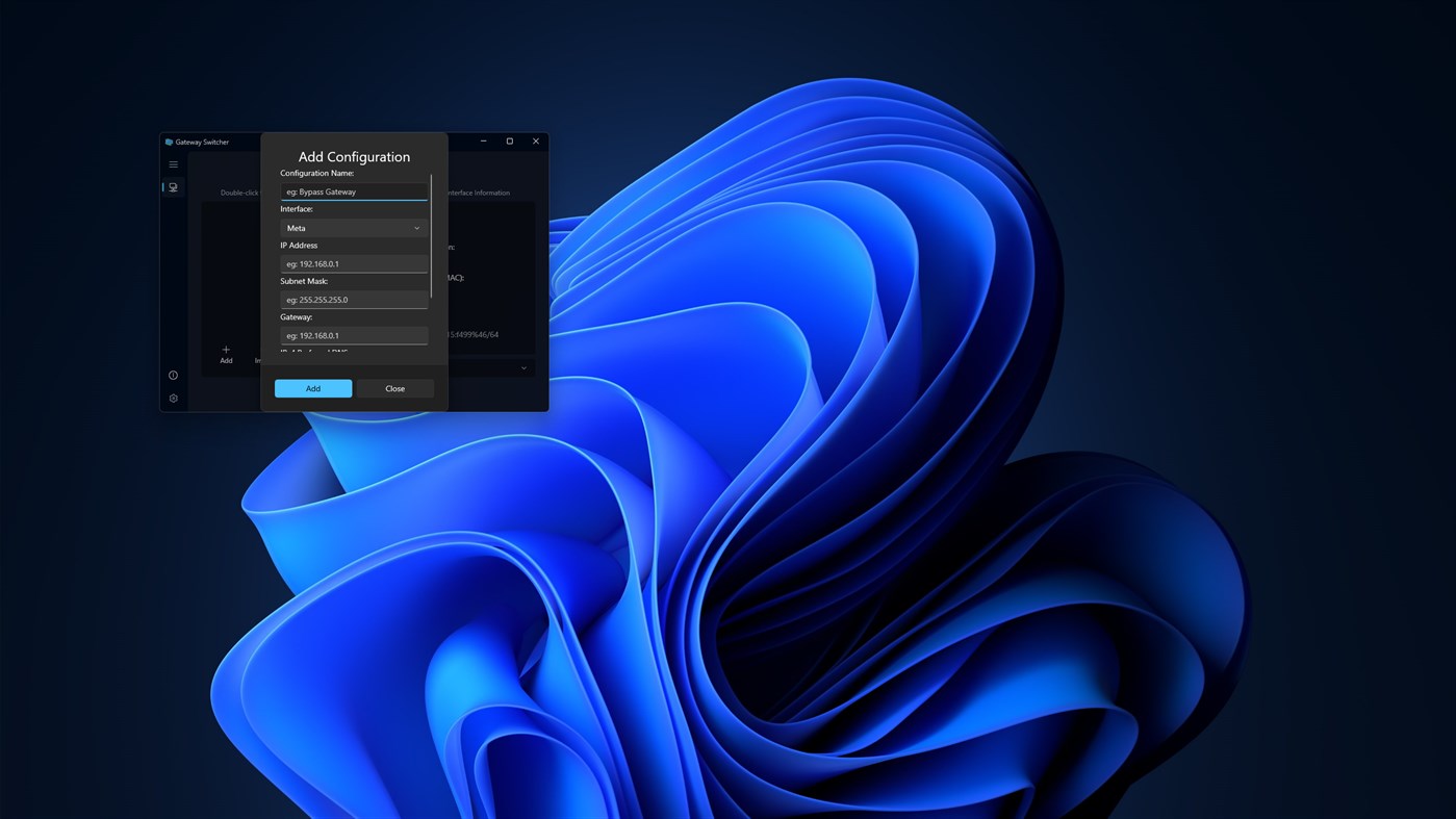 #2. Gateway Switcher (Windows) 由: SI Xiaolong