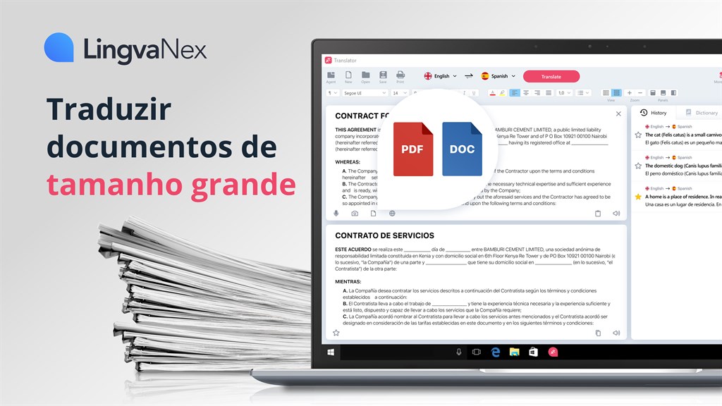 Tradutor Lingvanex com dicionário de texto e voz. - Microsoft Apps