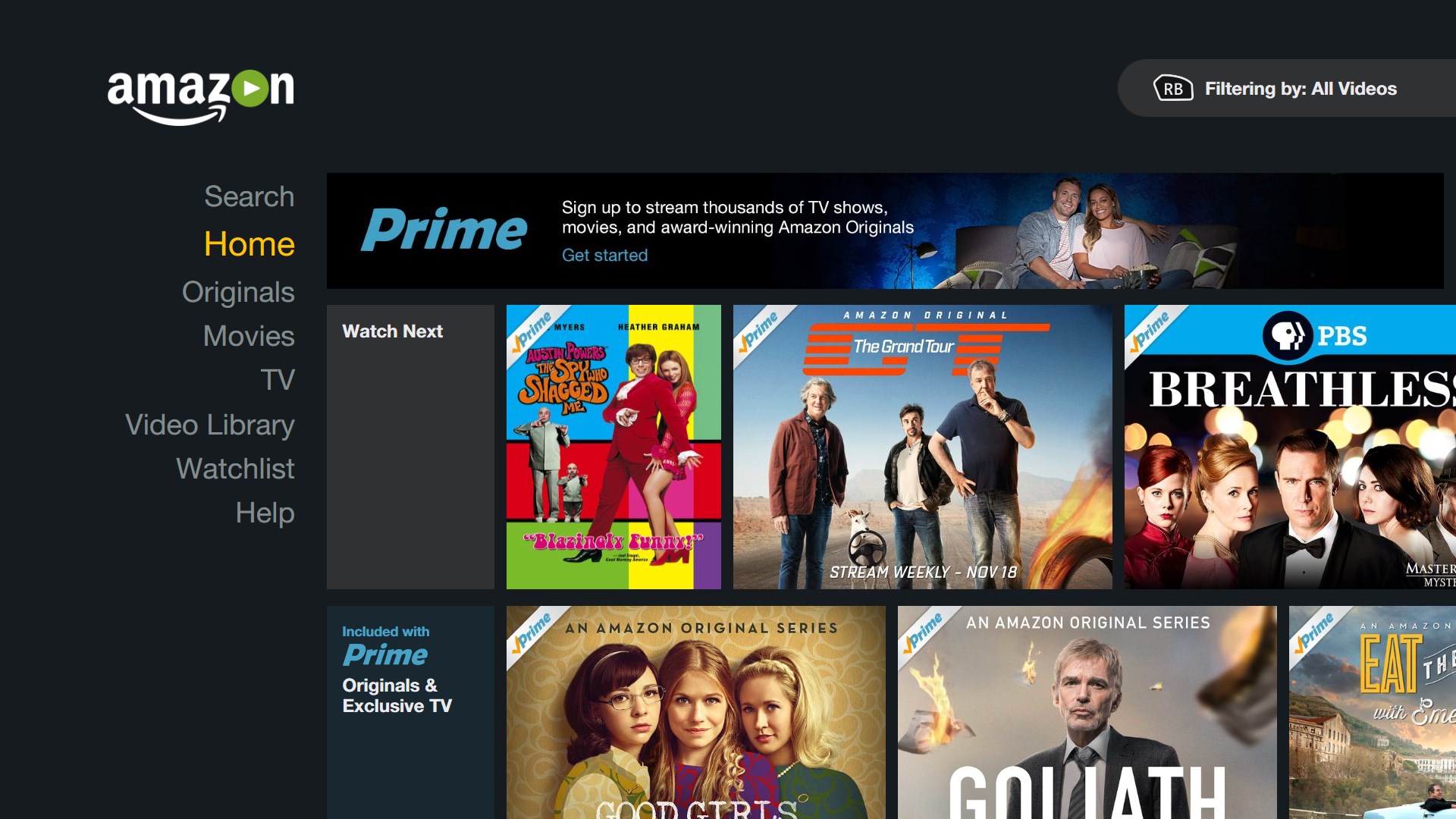 amazon prime on xbox