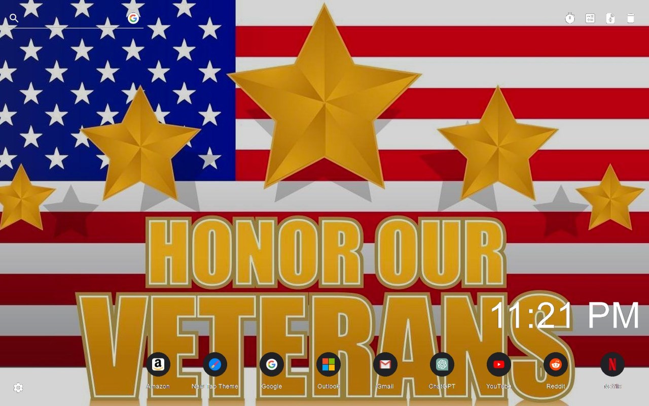 Veterans Day Wallpaper New Tab