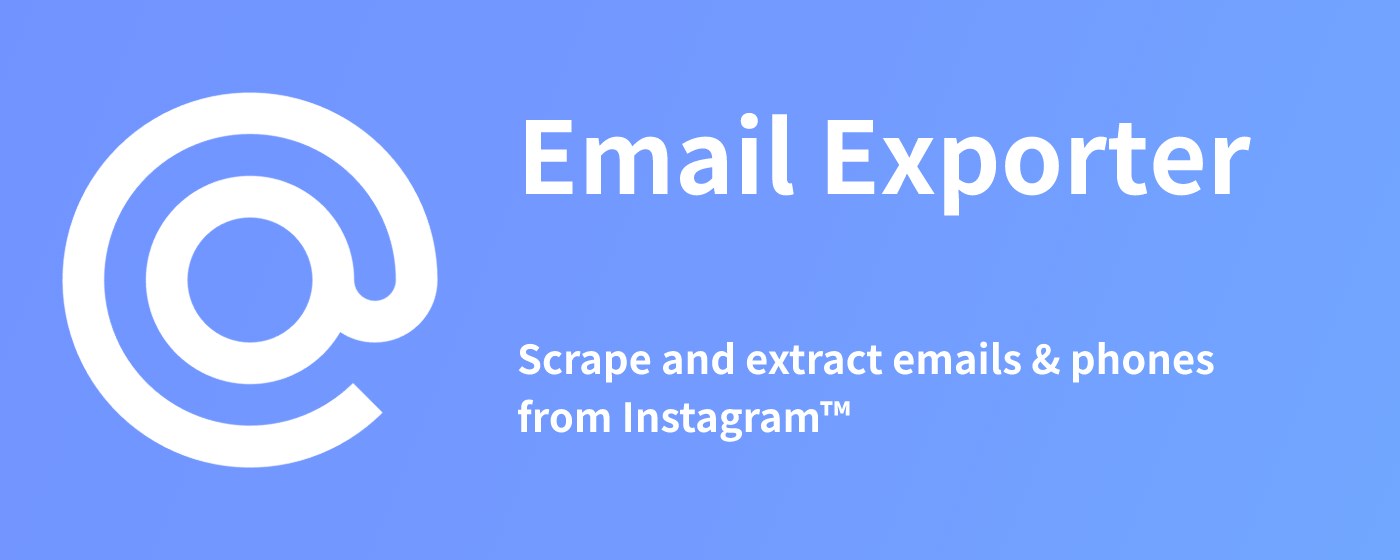 Email Exporter-Email,Phone Extractor&Scraper marquee promo image