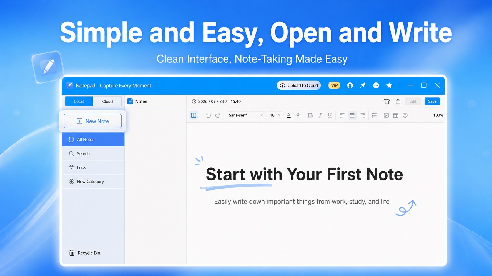 Notes - Notepad & Text Editor screenshot