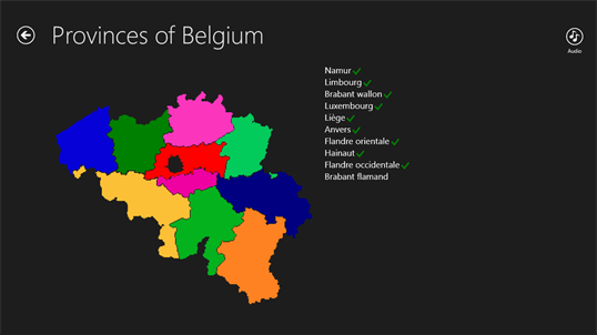 Geo Quiz : Belgium screenshot 2