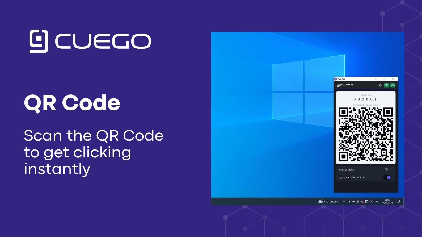scan the qr code to connect your mobile device and start