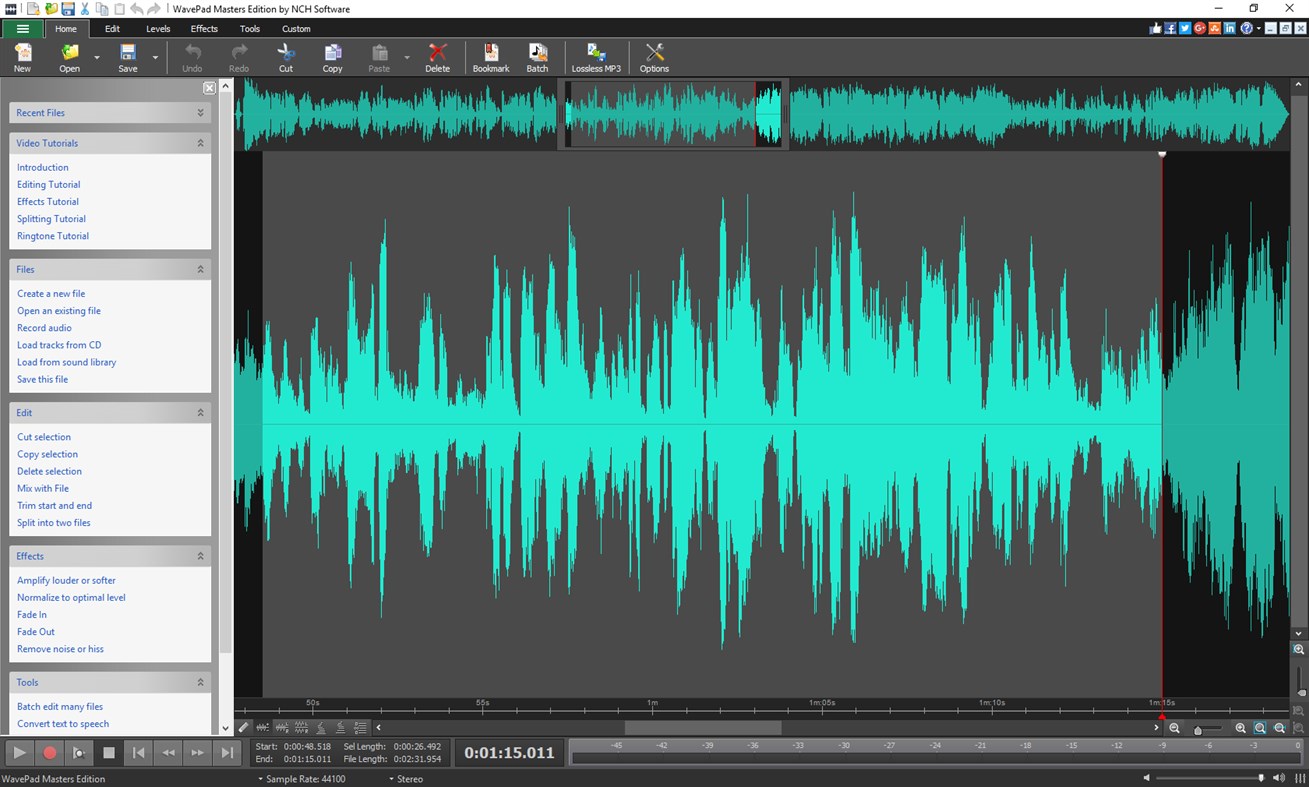 #1. WavePad (Windows) Door: NCH Software