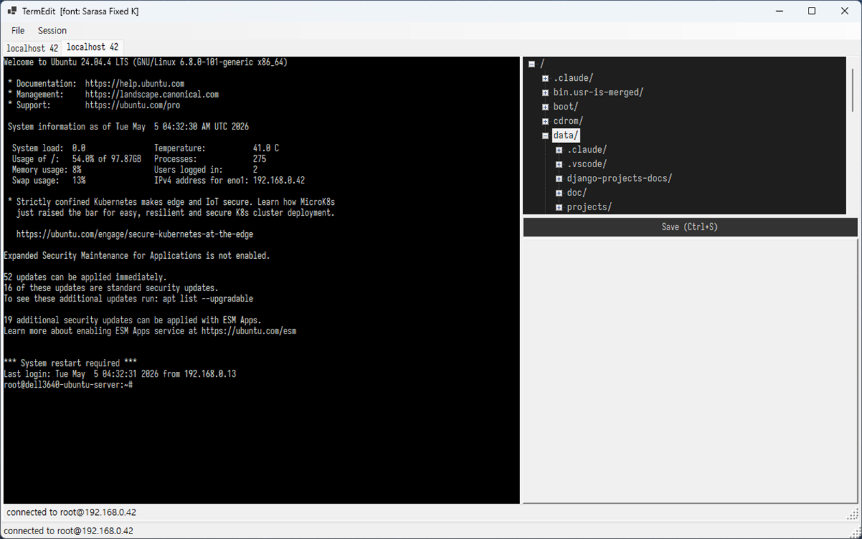 #4. TermEdit (Windows) By: SANGKIPM