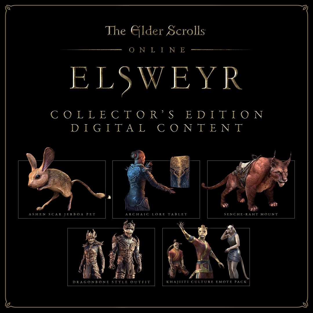The Elder Scrolls Online: Elsweyr Collector's Edition Content