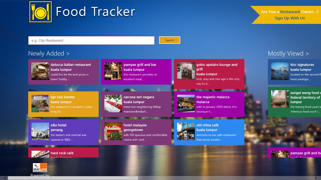 Food Tracker for Windows 10