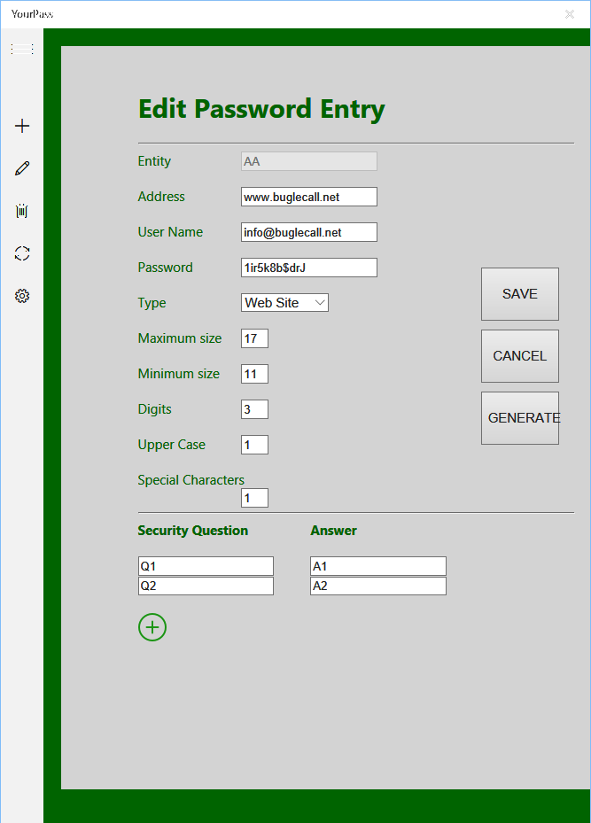 YourPass screenshot