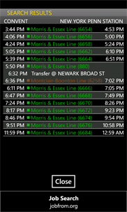 NJ Train Schedule screenshot 4