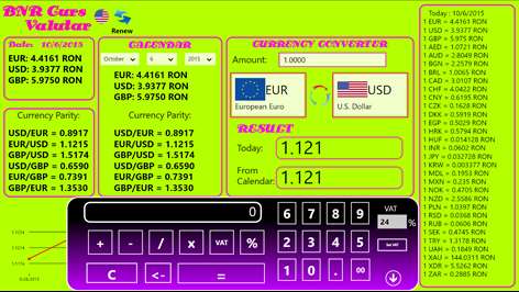 BNR Curs Valutar RSS Screenshots 2