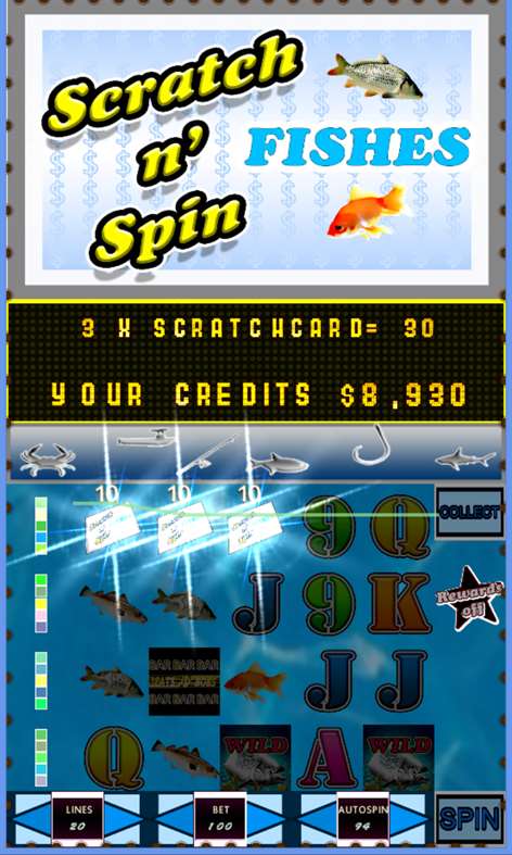 Scratch n Spin:Fishy Fortune FREE SLOTS Screenshots 2